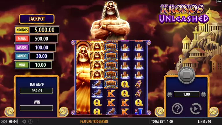 kronos unleashed bonus trigger visible