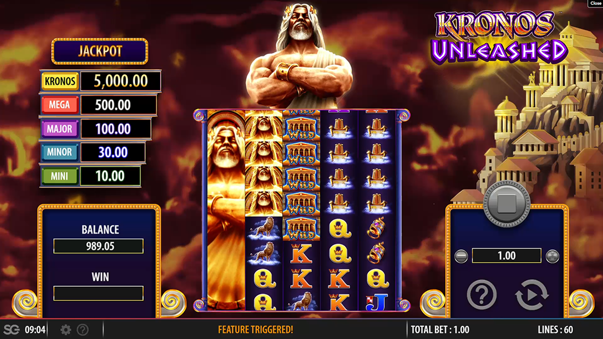 kronos unleashed bonus trigger visible