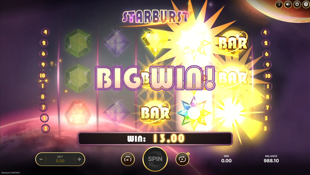 Starburst slot game