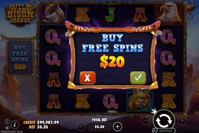 wild bison charge bonus buy