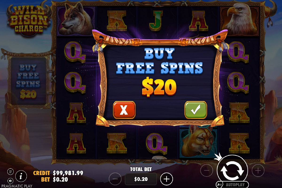 wild bison charge bonus buy