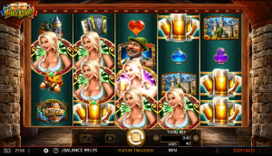 Bier Haus Free Spins feature triggered after landing enough Scatter symbols.