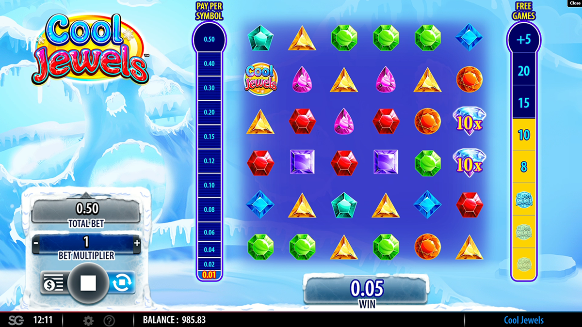 cool jewels bonus trigger visible