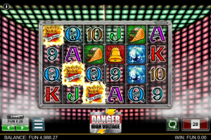 Danger High Voltage scatter symbols triggering the choice between Gates of Hell and High Voltage free spins.