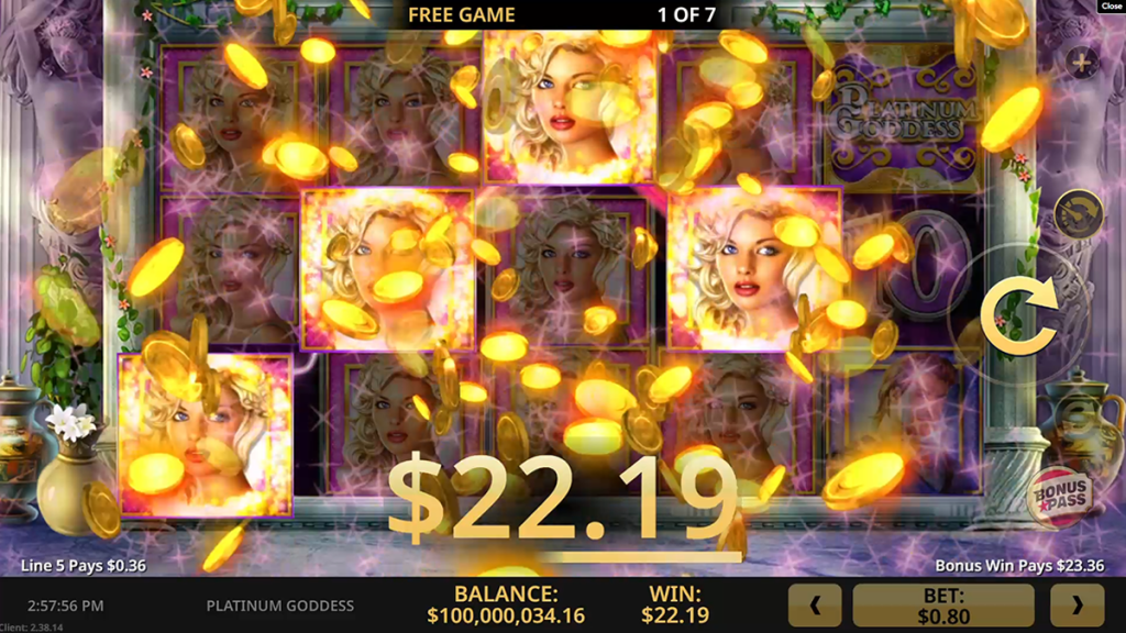Platinum Goddess slot game