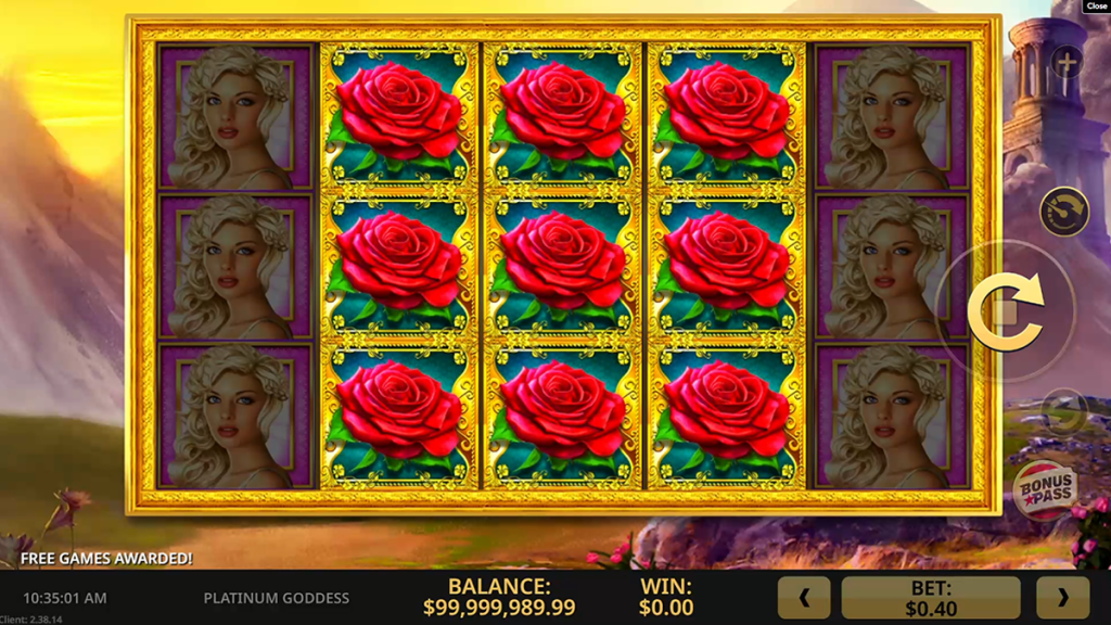 Platinum Goddess slot game