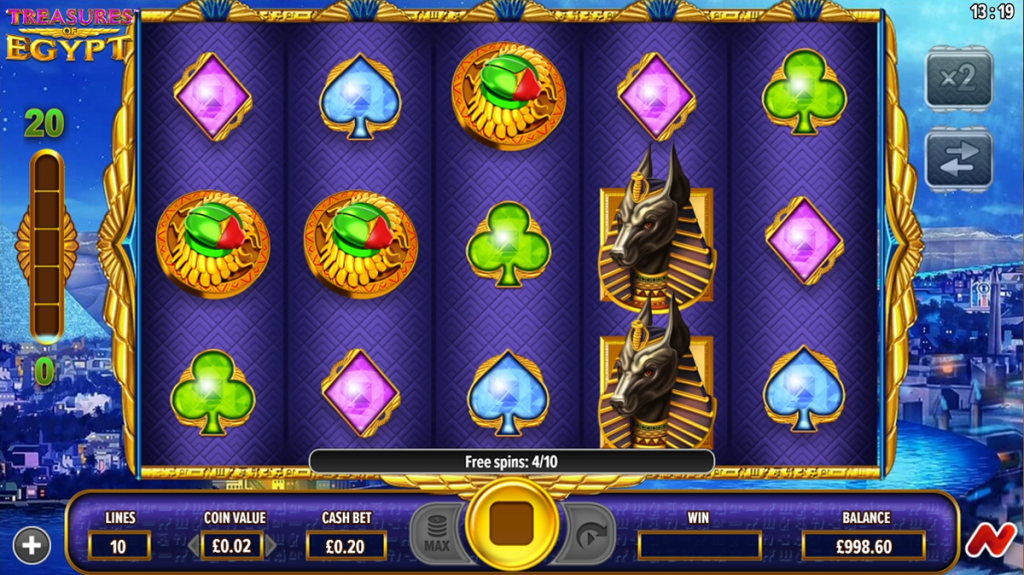 treasures of egypt during bonus