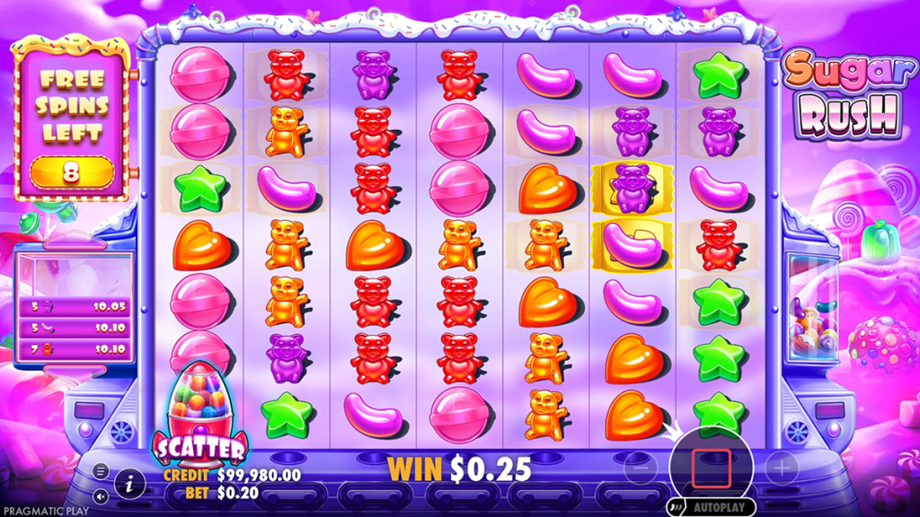 sugar rush during bonus