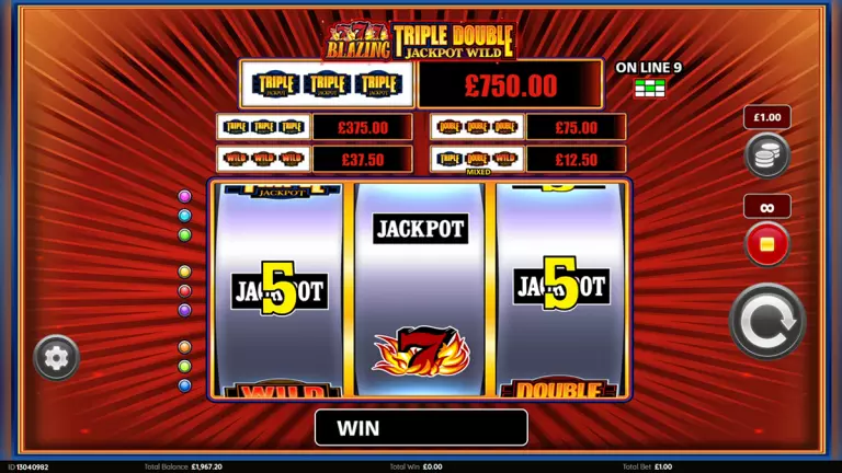Blazing 777 slot game