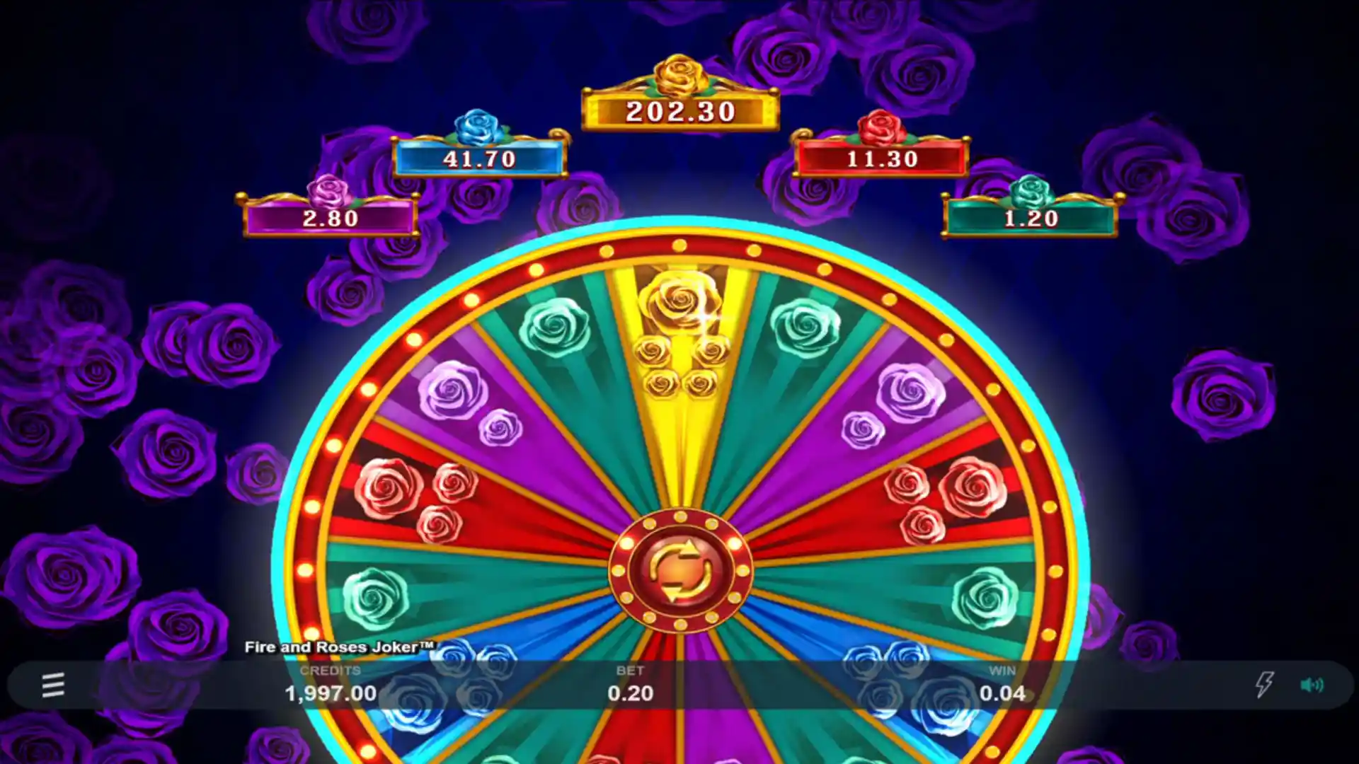 fire and roses joker during bonus