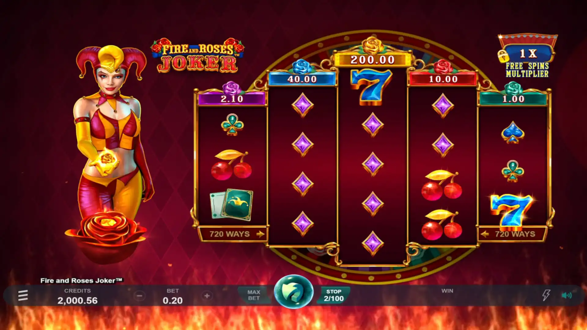 fire and roses joker base game
