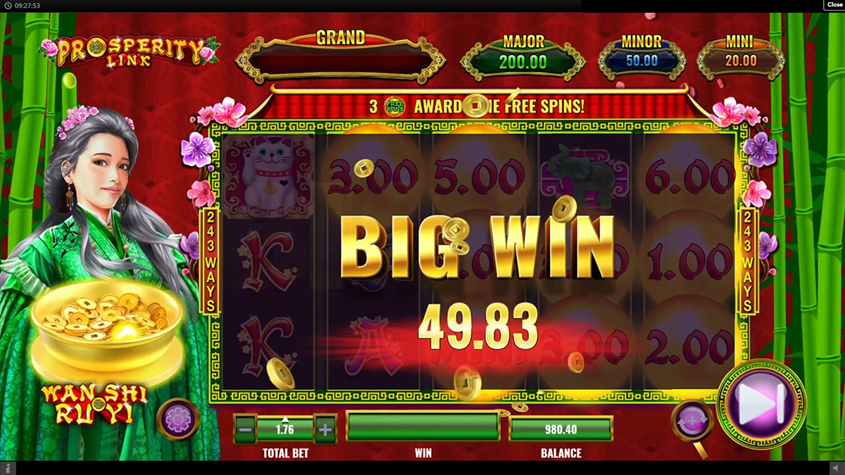 prosperity link wan shi ru yi big win
