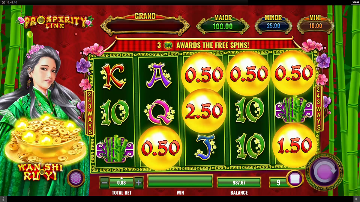 prosperity link wan shi ru yi bonus trigger visible