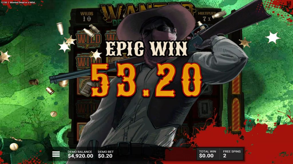Wanted Dead or a Wild big win