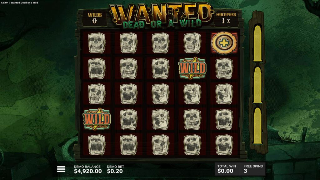Wanted Dead or a Wild during bonus