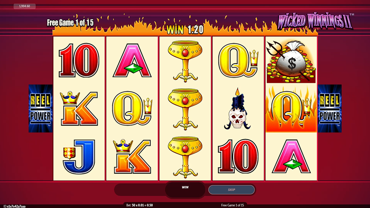 Wicked Winnings 2 bonus
