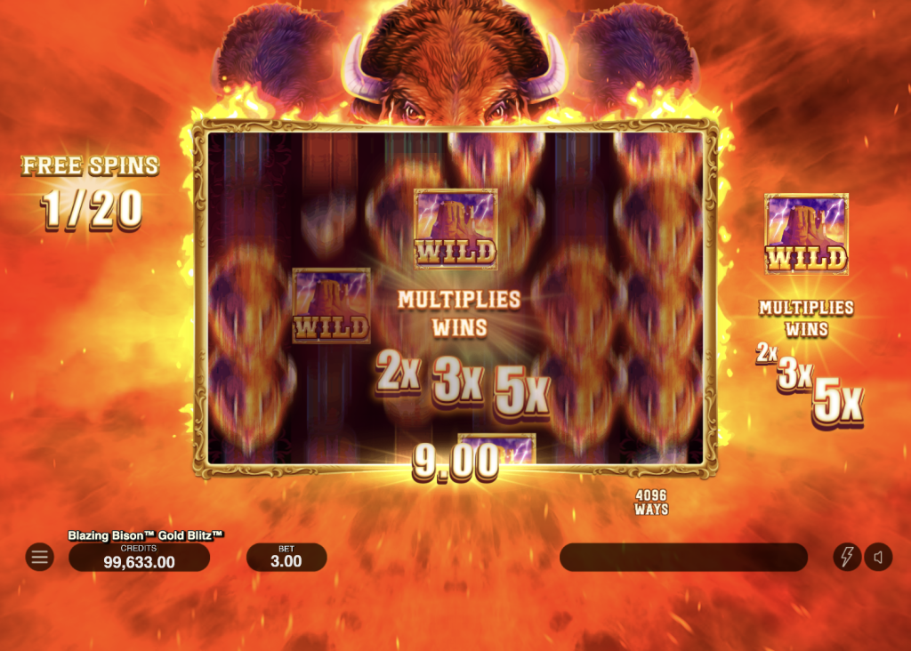 Blazing Bison Gold Blitz free spins
