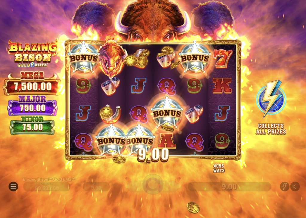 Blazing Bison Gold Blitz big win
