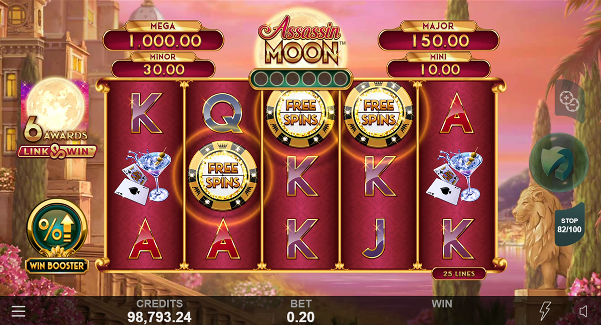 Assassin Moon Slot Game Bonus Trigger