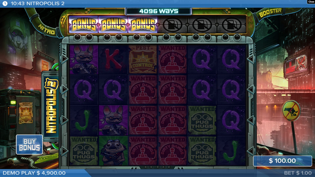 Nitropolis 2 slot game