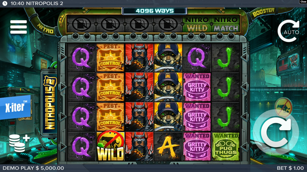 Nitropolis 2 slot game