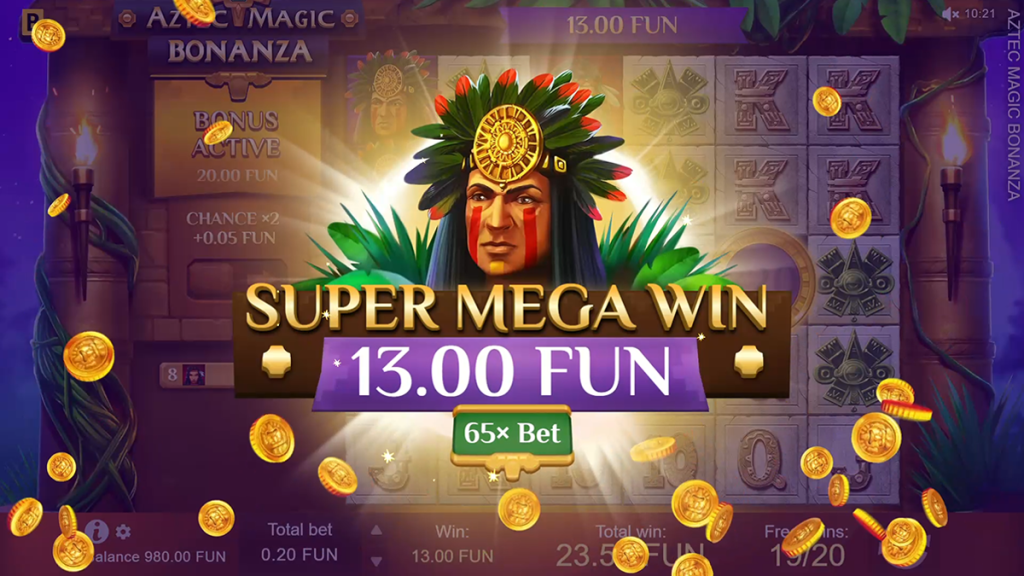 Aztec Magic Bonanza slot big win