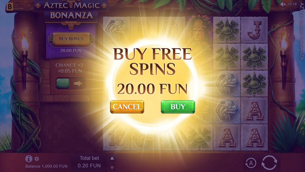 Aztec Magic Bonanza slot bonus buy feature