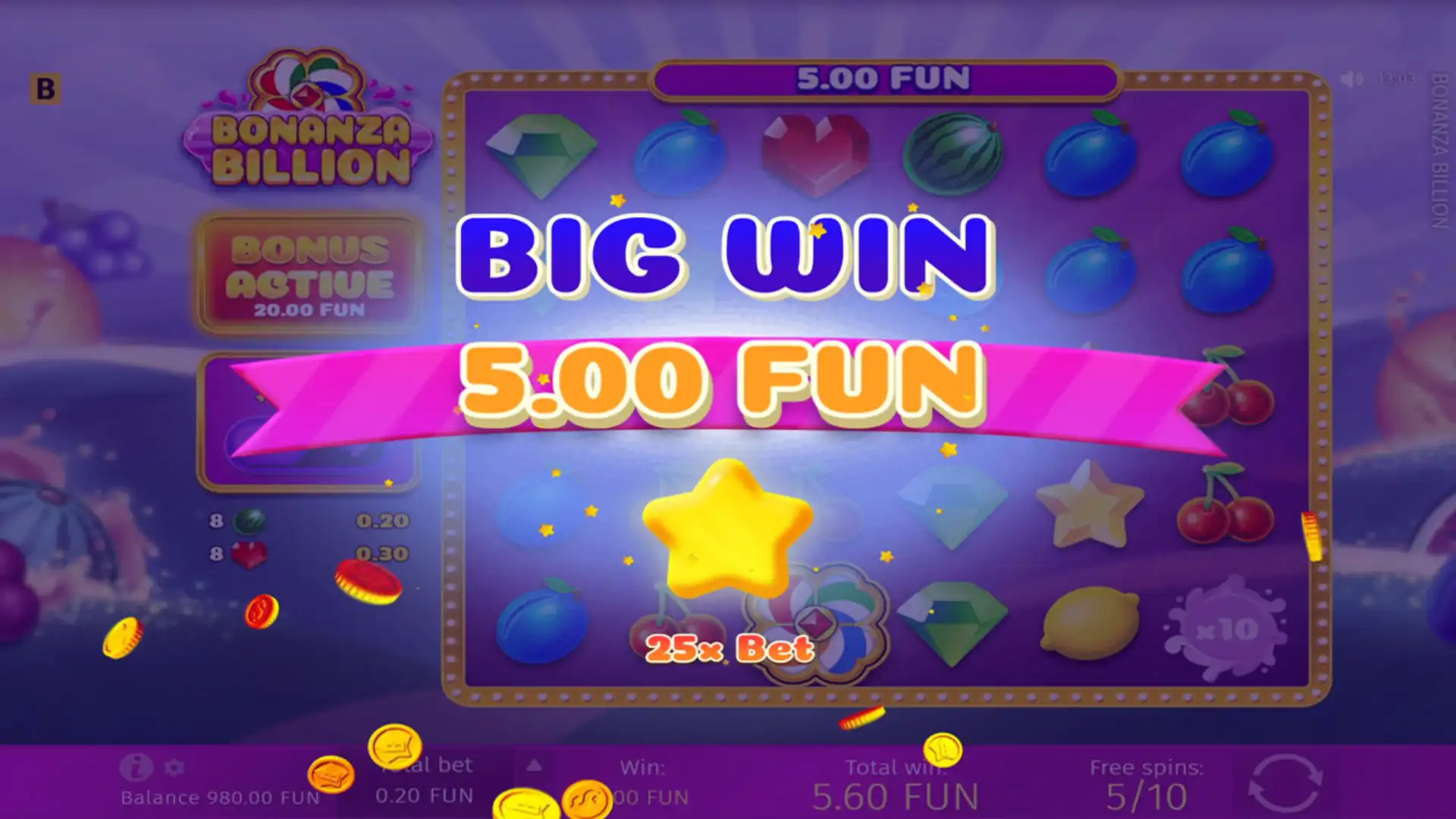 bonanza billion big win