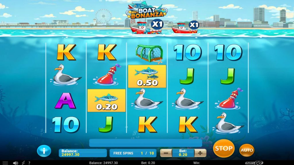 Boat Bonanza during bonus