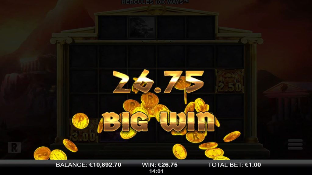 Hercules 10k Ways big win