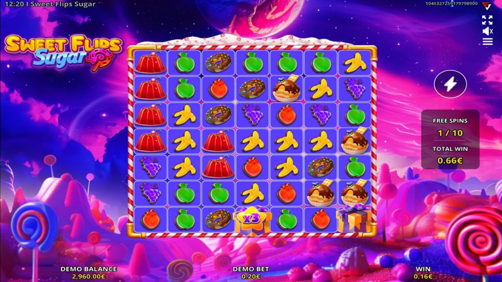 Sweet Flips Sugar slot during bonus