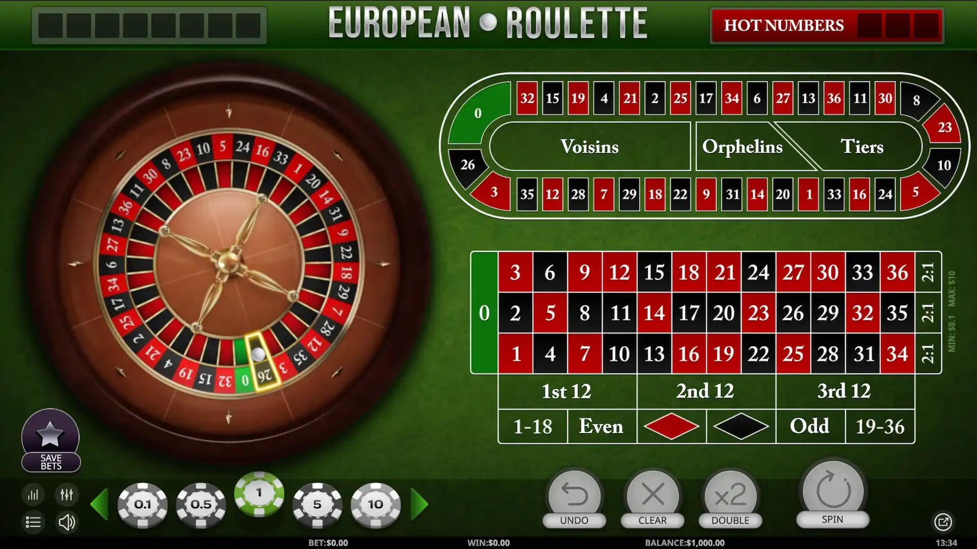 european roulette simulator