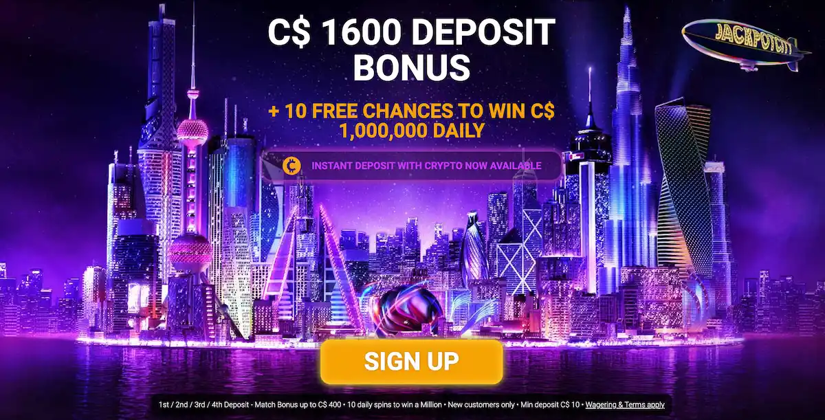 jackpot city casino CA welcome offer