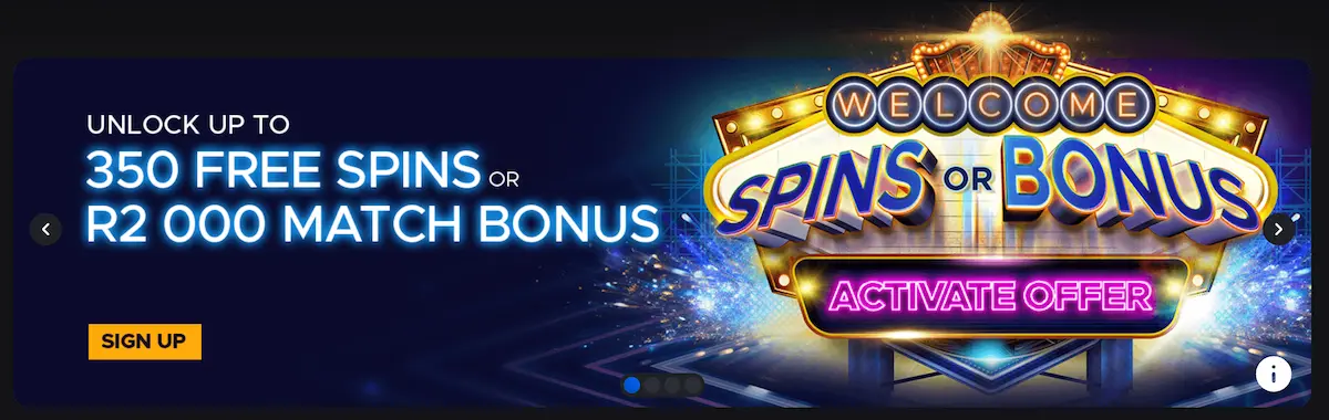 jackpot city casino SA welcome offer