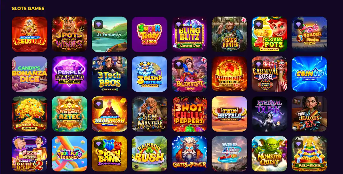 spinpals casino game library