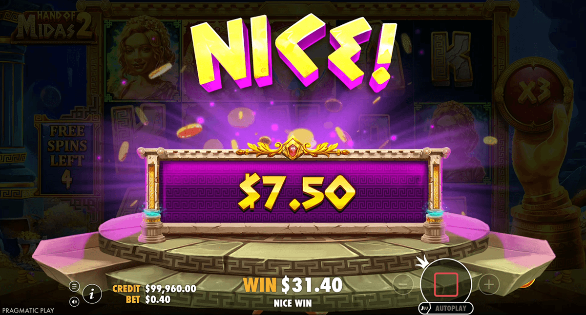 Win up to 8,000x on Hand of Midas