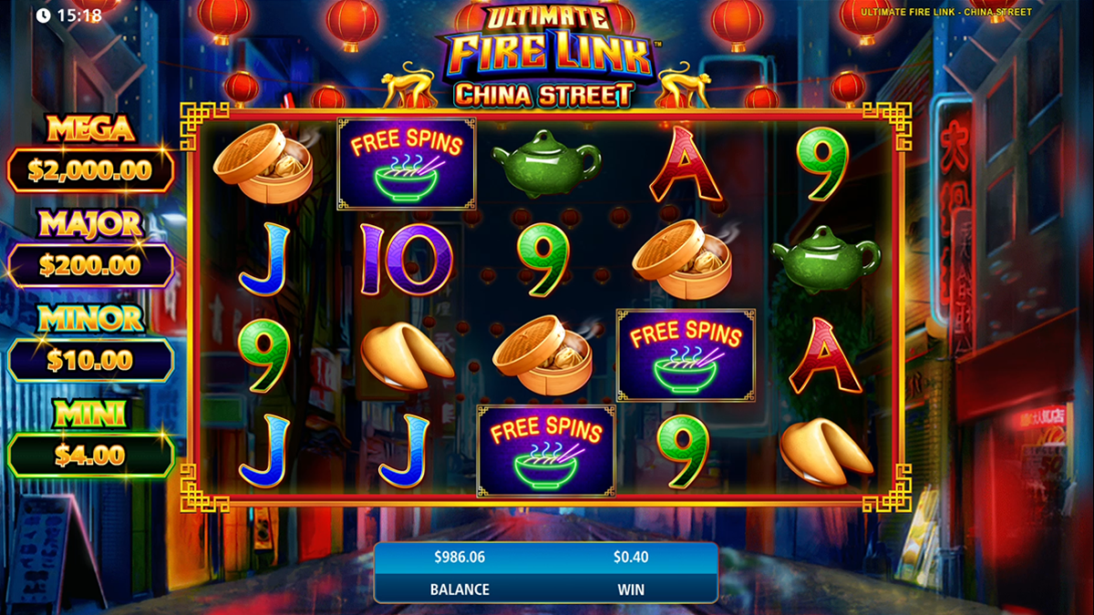 ultimate fire link china  street slot games