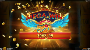 Book Of Wealth 3 Mega Win screen displaying a large jackpot-style payout during the Hold & Earn feature.