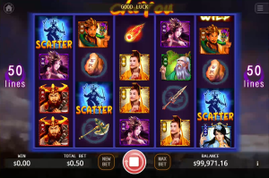 Chi You Free Games feature triggered by Scatter symbols.