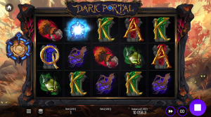 Dark Portal bonus trigger with the glowing portal symbol activating the free spins feature.