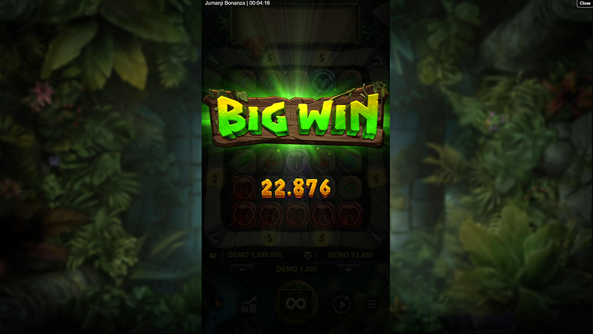 jumanji bonanza big win