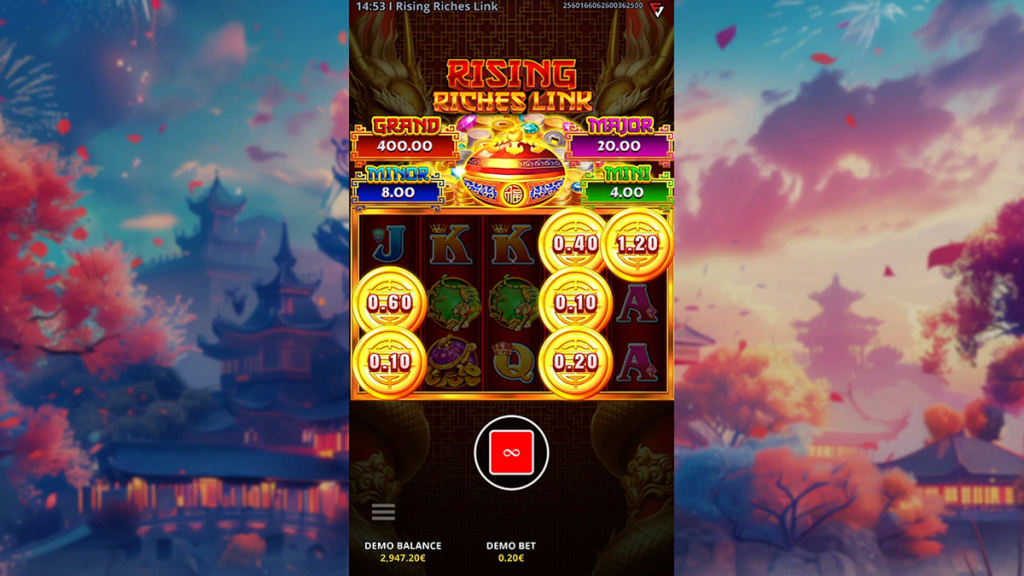 rising riches link bonus trigger