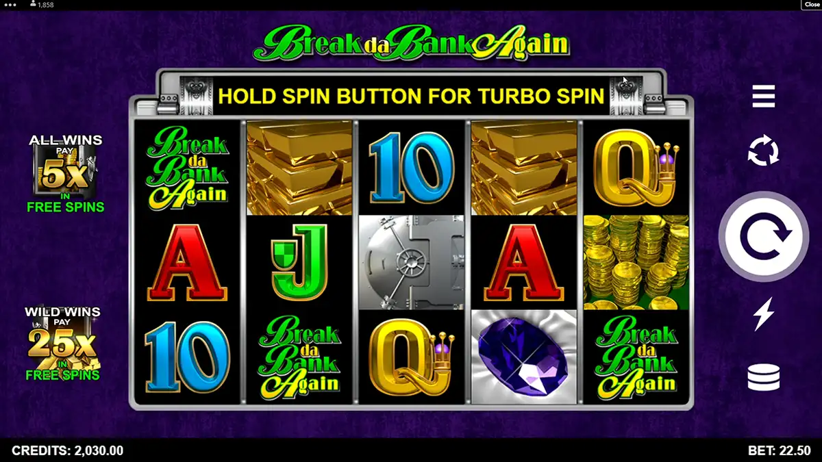 break da bank again base game