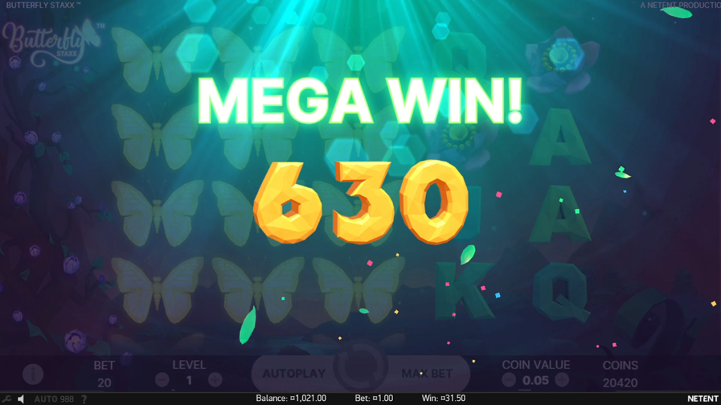 Butterfly Staxx slot game