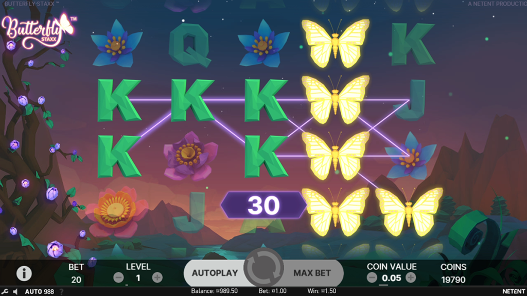 Butterfly Staxx slot game