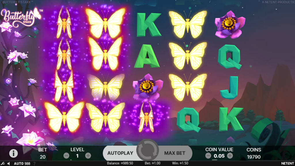 Butterfly Staxx slot game