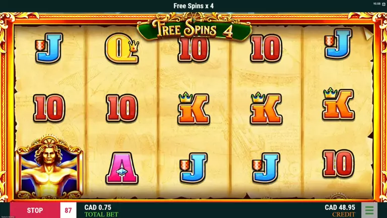 da vincis machine during bonus