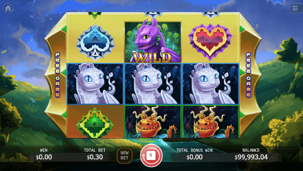 Fantasy Dragons during bonus rounds