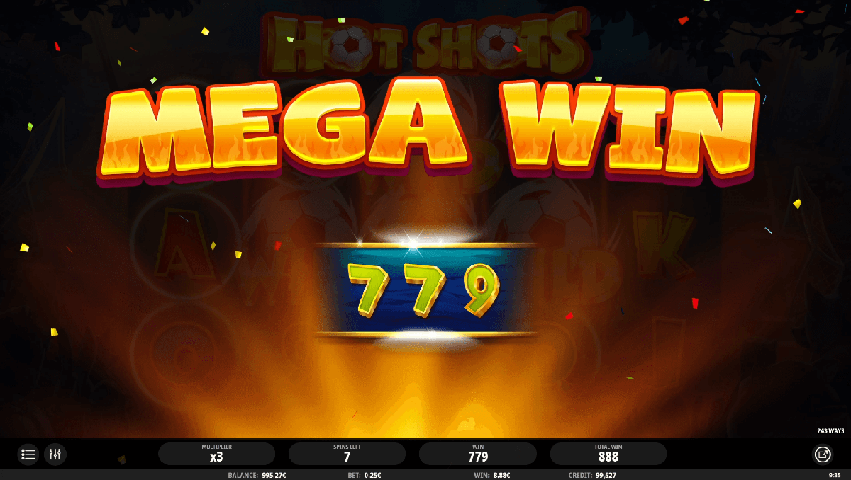 Win up to 12,150x on Hot Shots