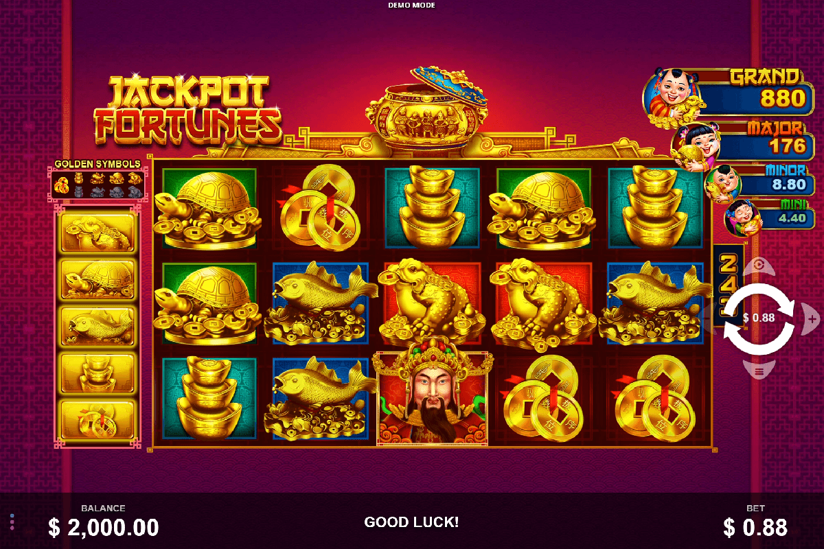 Jackpot Fortunes visuals and design